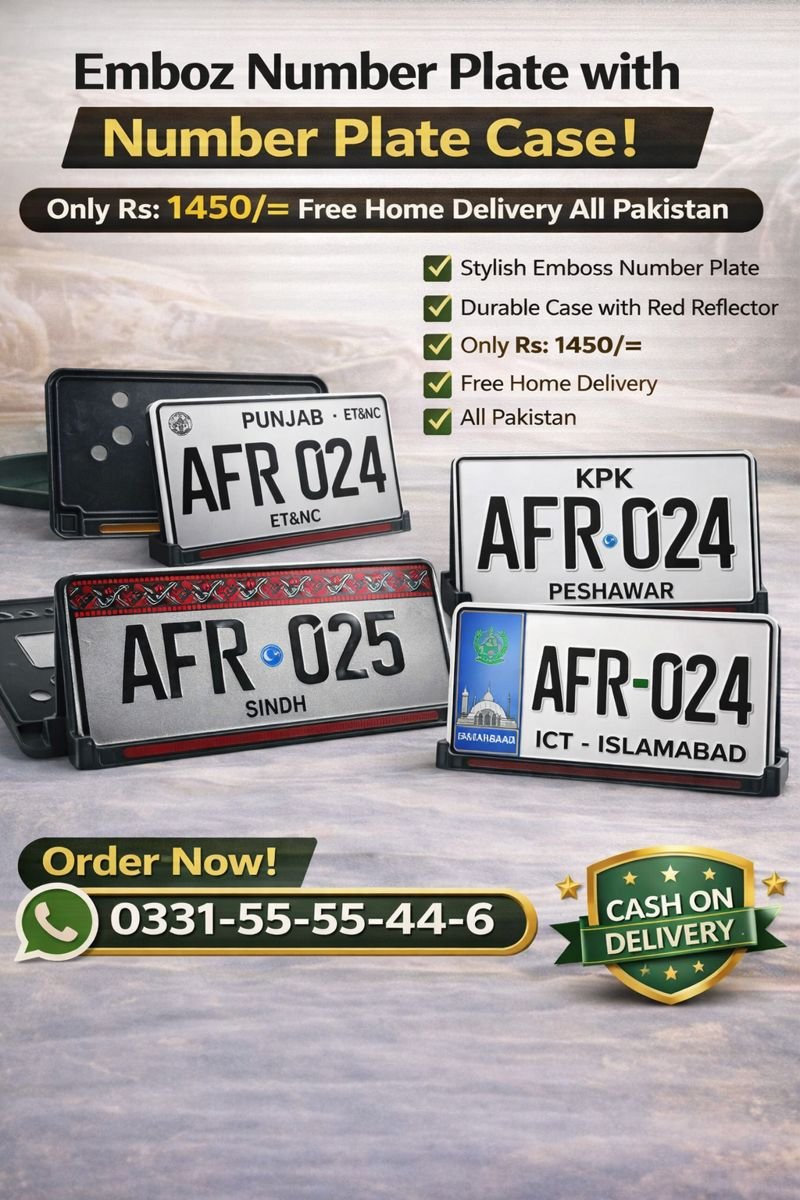 License Plate with case